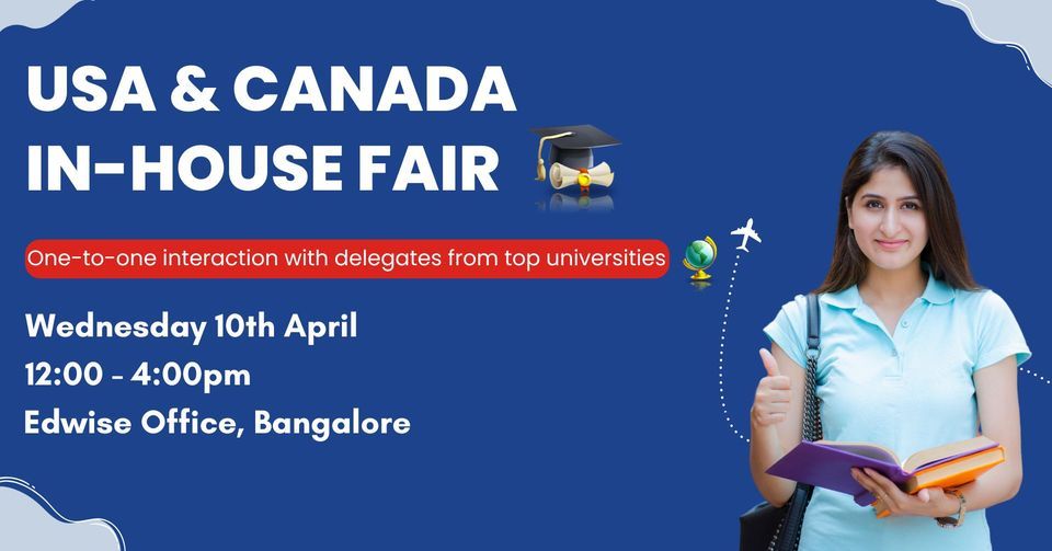 USA & Canada InHouse Fair Bangalore Edwise India's Leading