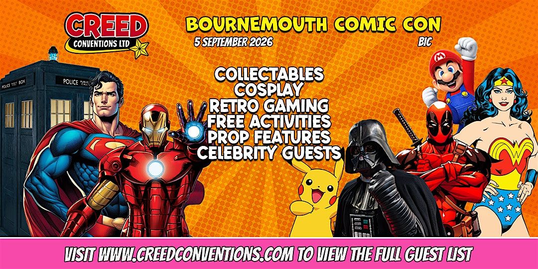 Bournemouth Creed Comic Con - September 2026