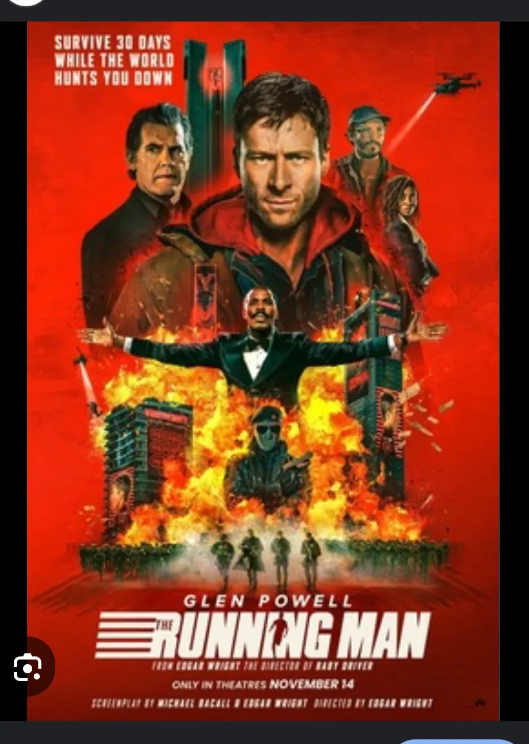 MEMORIAL MOVIE GROUP \n\u201cTHE RUNNING MAN!\u201d