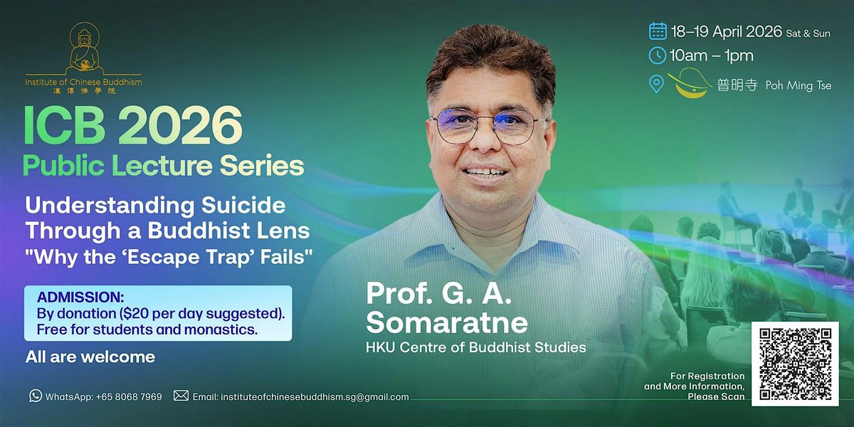 Understanding Suicide Through a Buddhist Lens \u2014 Prof. G. A. Somaratne