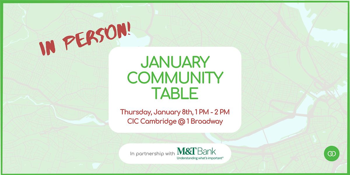 Branchfood's January Community Table