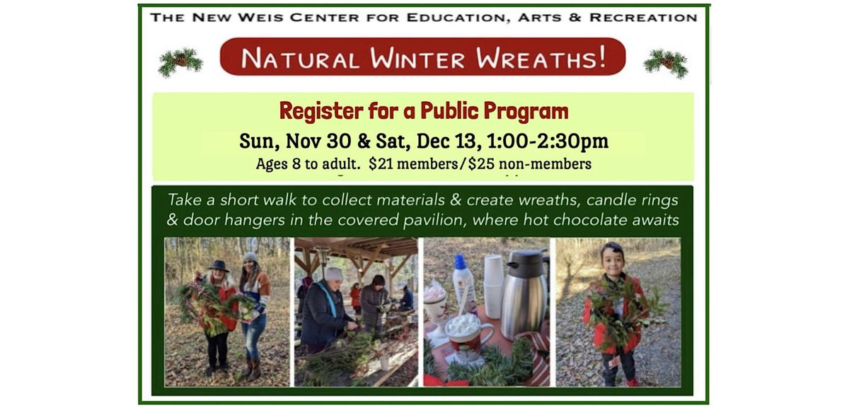 Natural Winter Wreaths!