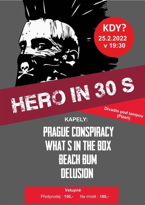 Beach Bums Schedule 2022 Prague Conspiracy, Witb, Beach Bum, Delusion | Divadlo Pod Lampou, Plzen,  Pl | February 25, 2022