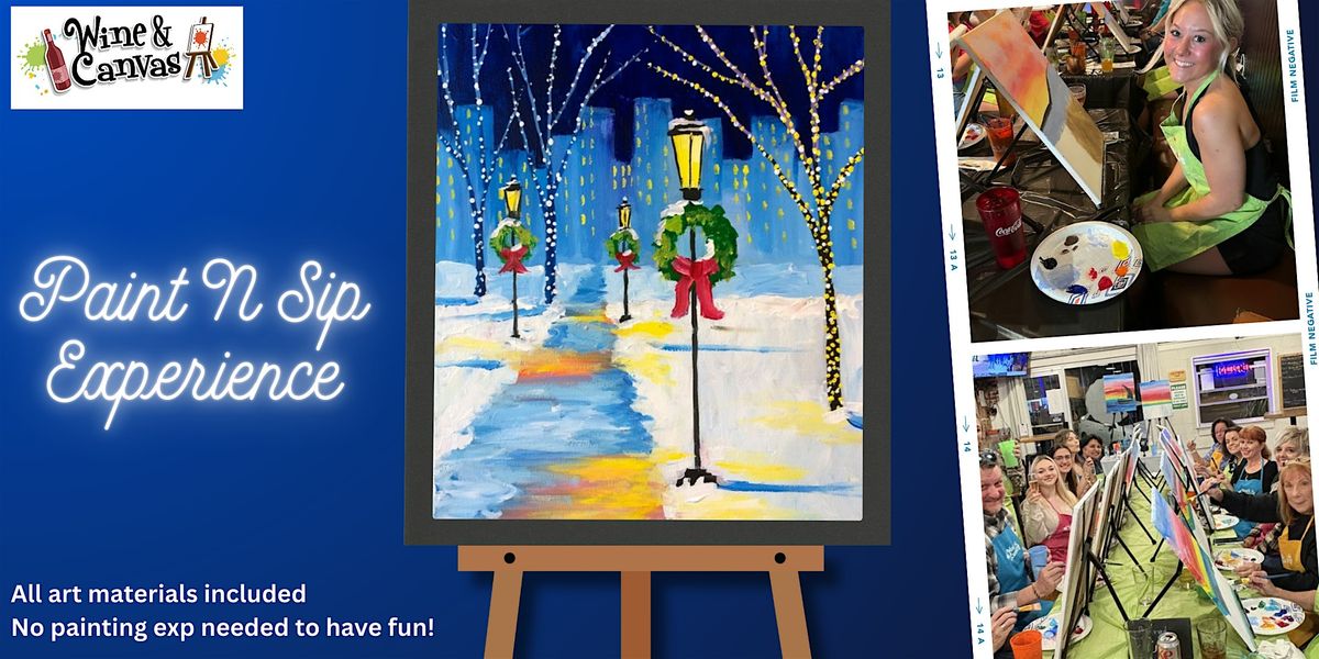 Fort Lauderdale Wine and Paint Party \u2013 Holiday Lights Downtown