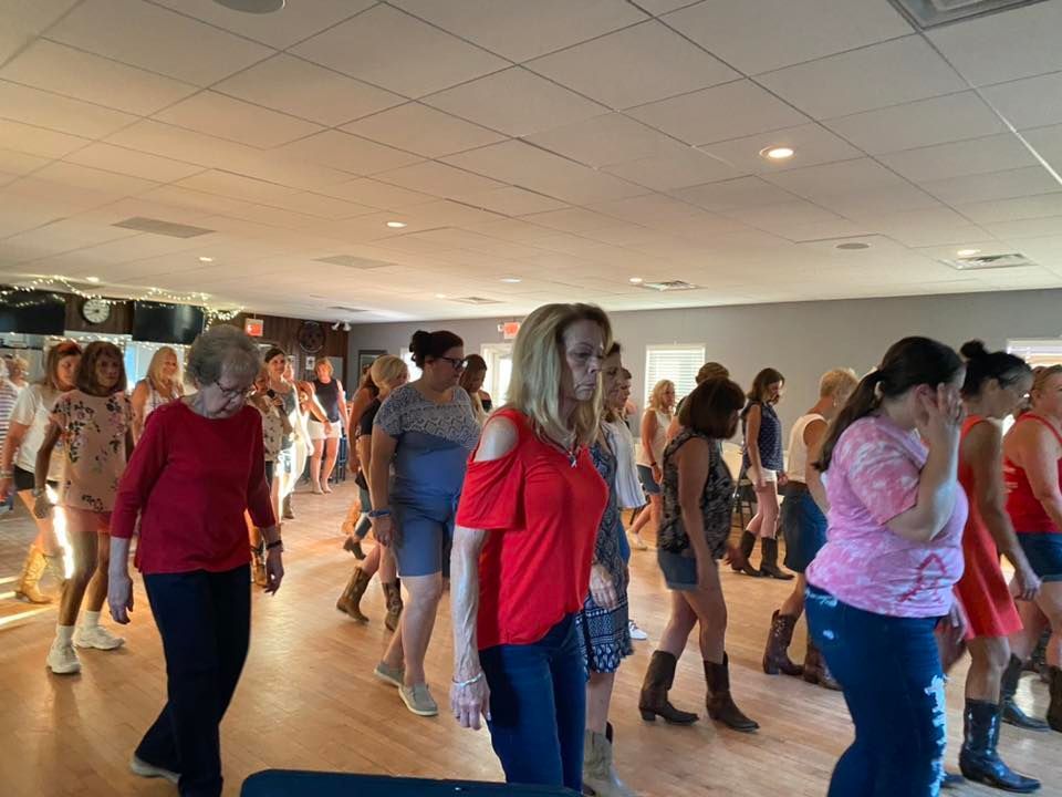 Line dance with Steve & Laura American Legion Post 452, Mullica Hill