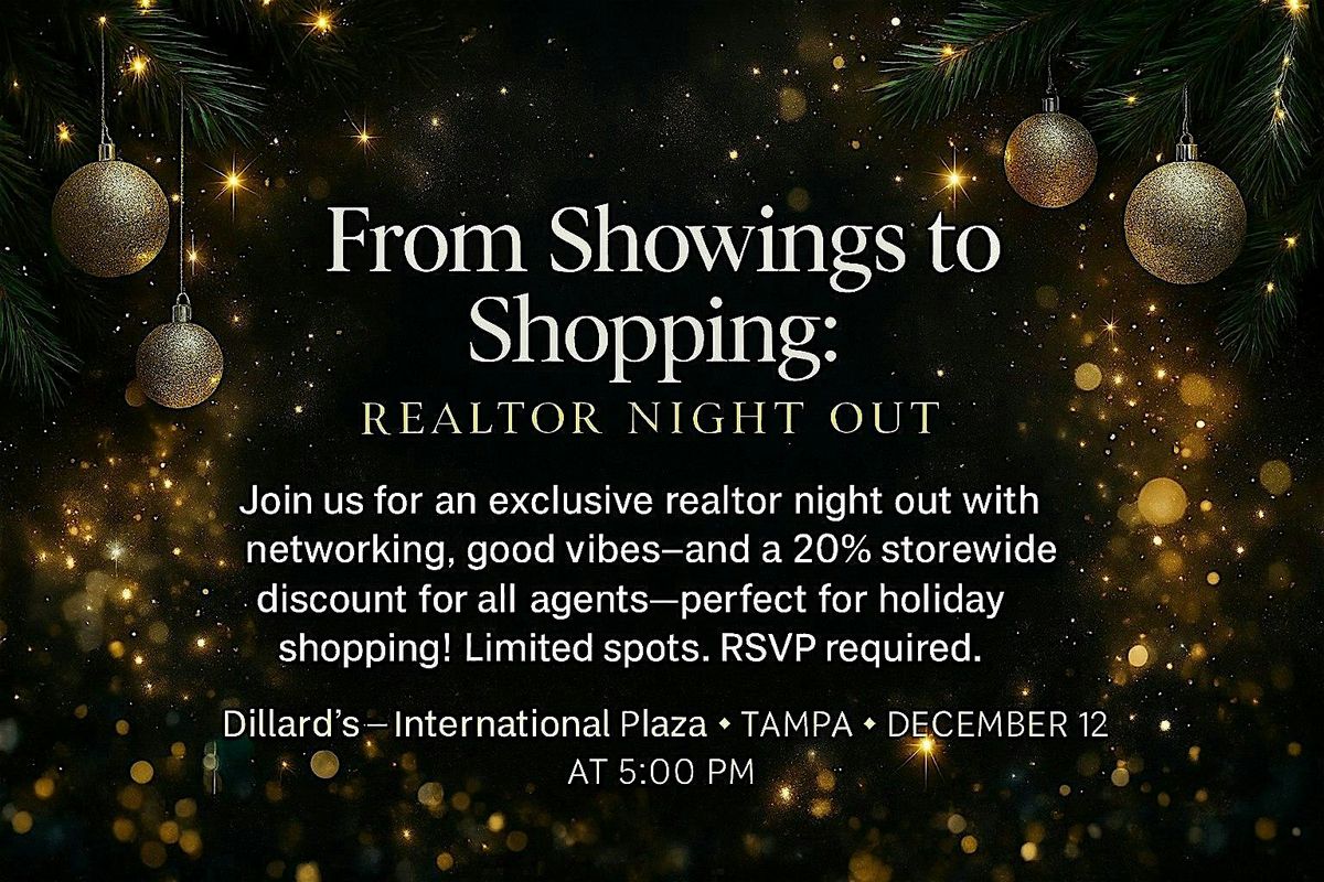 From Showings to Shopping: Realtor Night Out