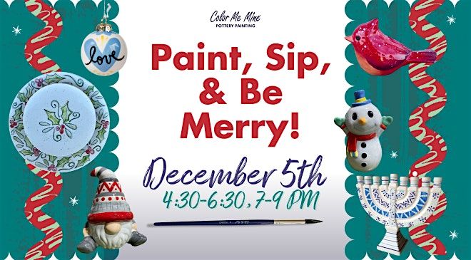 Paint, Sip, & Be Merry! - Holiday Paint & Sip in NYC!