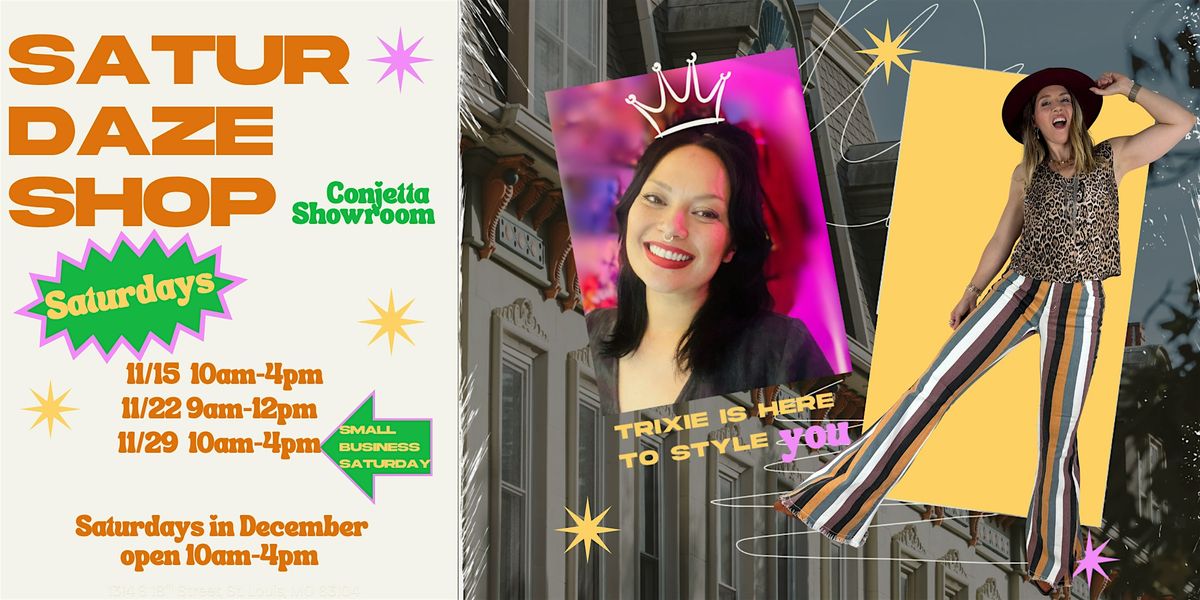 SATURDAZE SHOP at Conjetta Designs