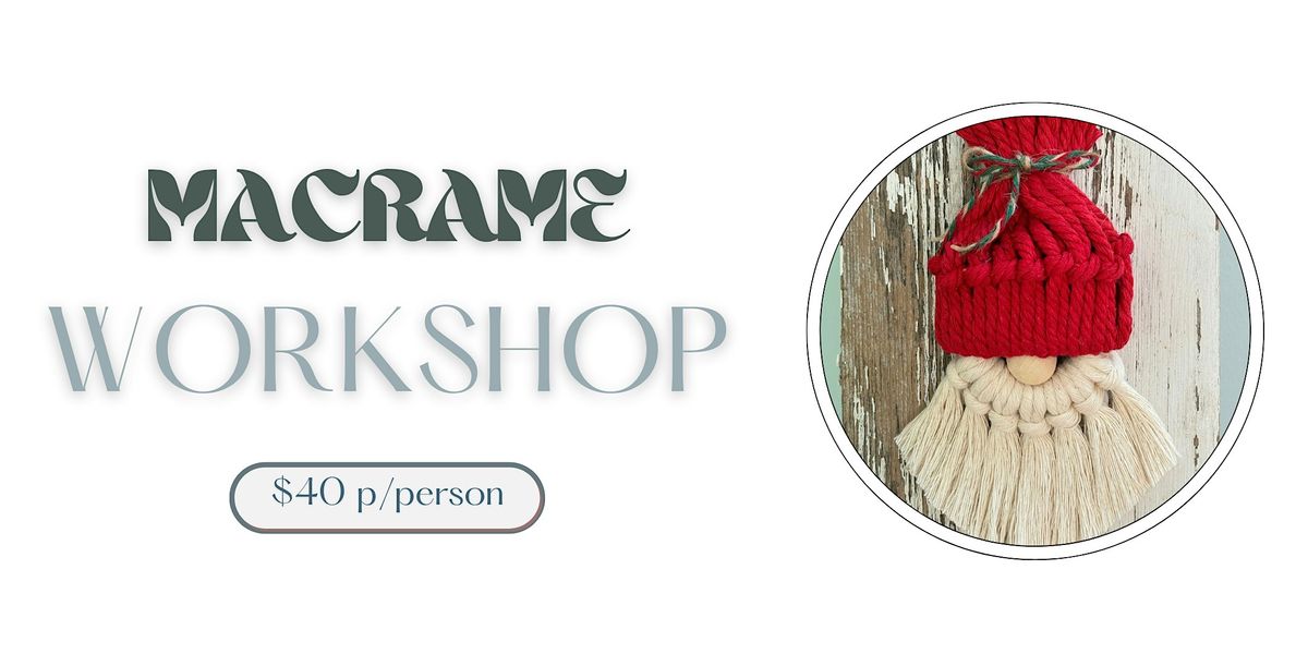 Macrame Workshop at Seaside Shoppes