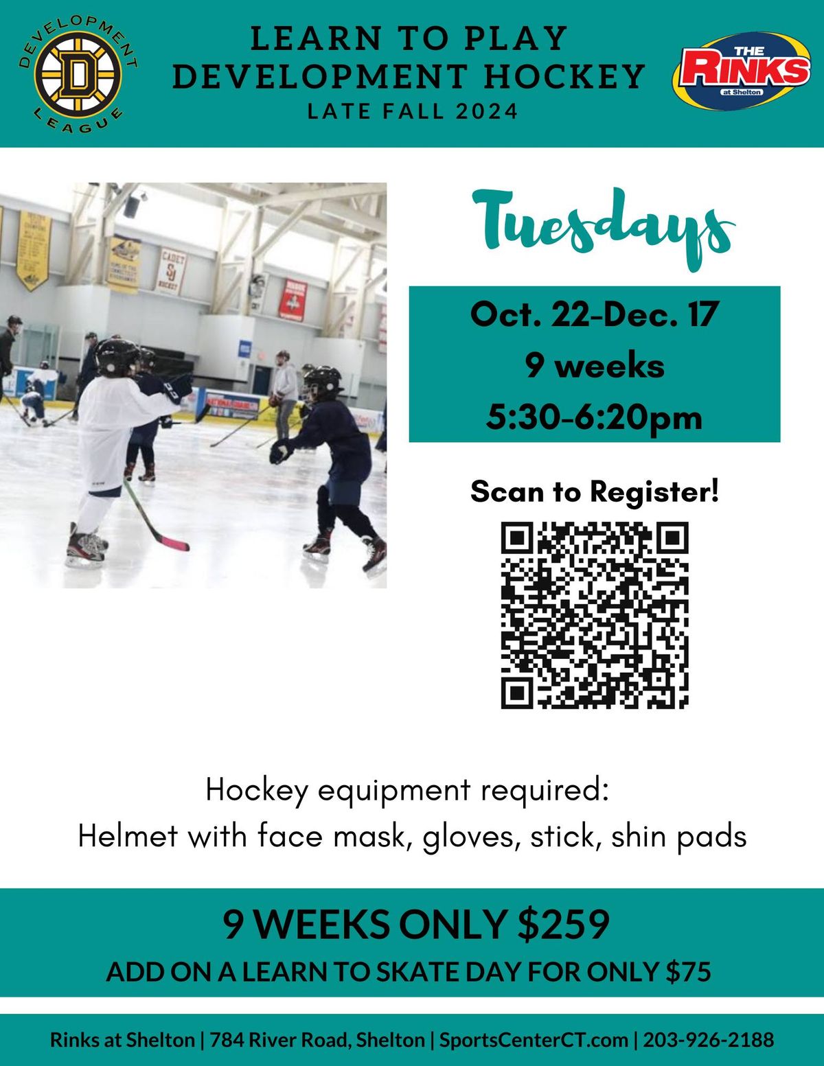 Learn to Play Development Hockey (Late Fall 2024) The Sports Center