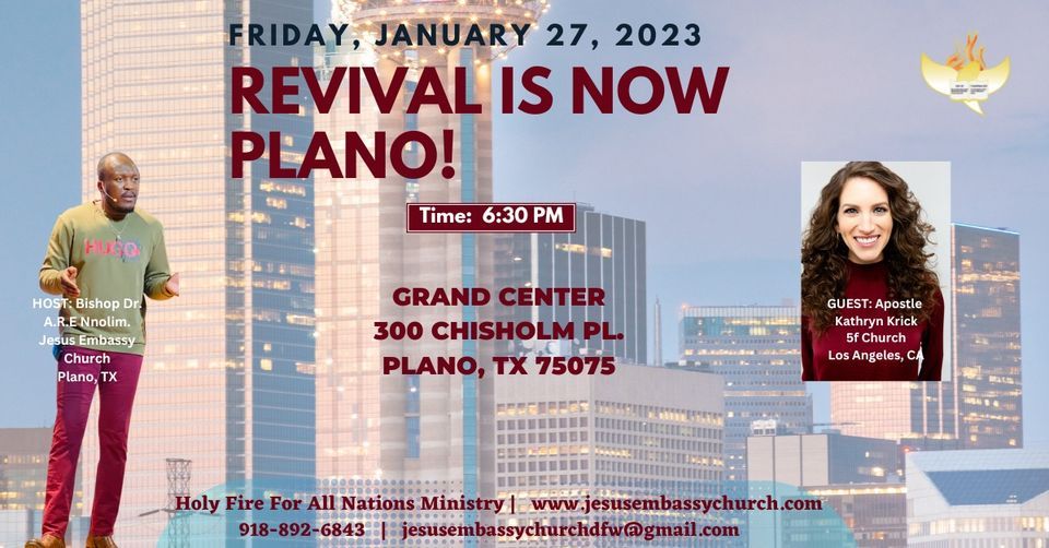 REVIVAL IS NOW PLANO, with Apostle Kathryn Krick