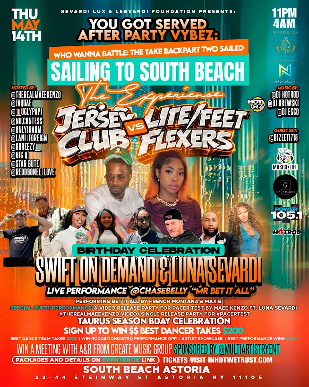 THE EXPERIENCE AFTERPARTY AT SOUTH BEACH ASTORIA