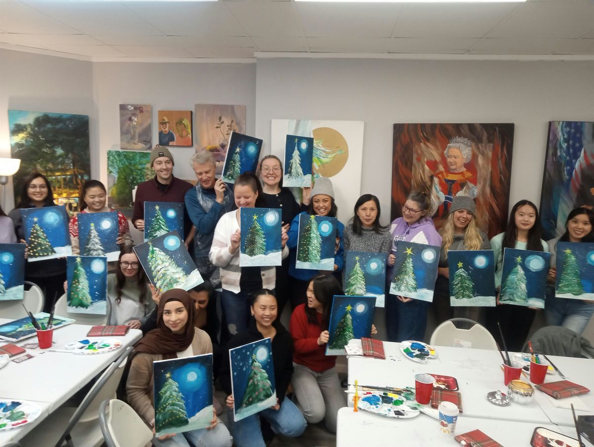 Christmas Paint Night: A Festive Evening of Art & Creativity