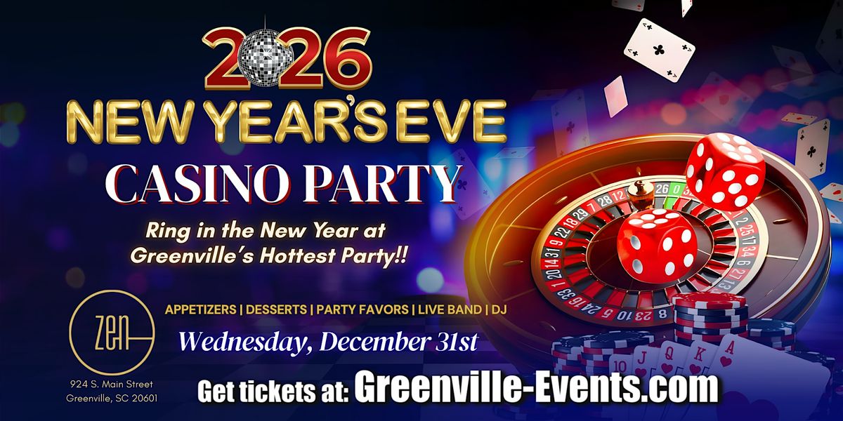 New Year's Eve Party 2026, Casino Night at Zen