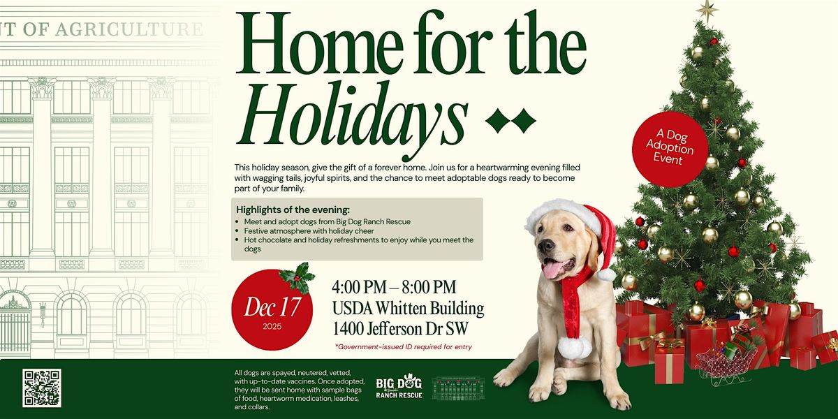 Home for the Holidays: A Dog Adoption Event