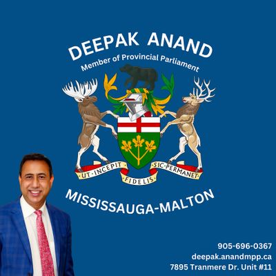 MPP Deepak Anand Mississauga-Malton
