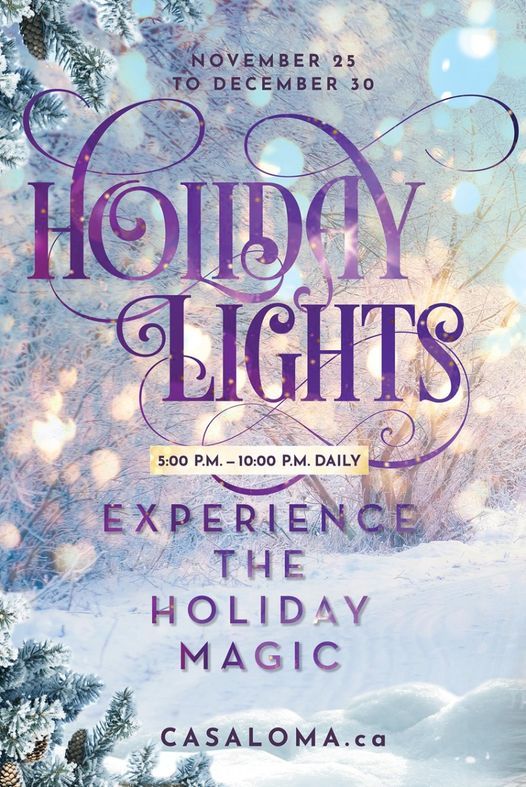 Holiday Lights at Casa Loma Casa Loma, Toronto, ON December 30, 2021