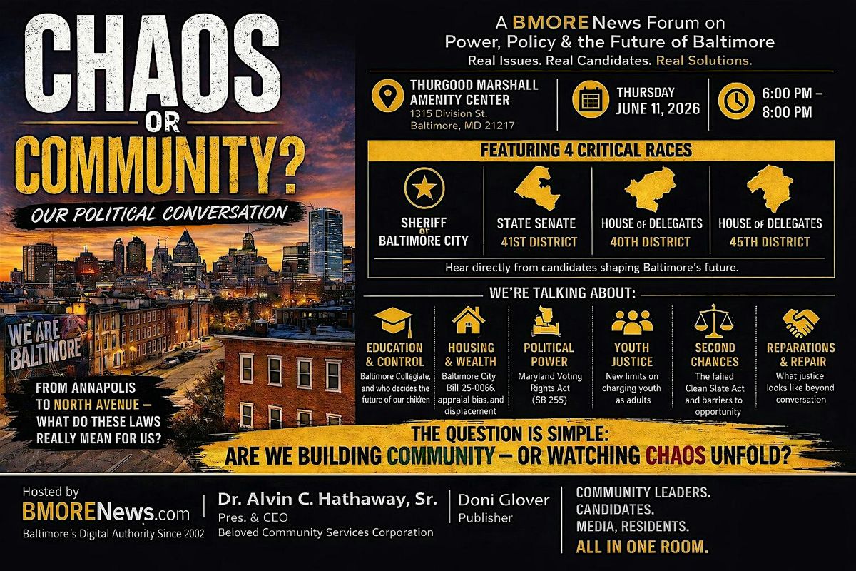 CHAOS OR COMMUNITY? A Political Conversation