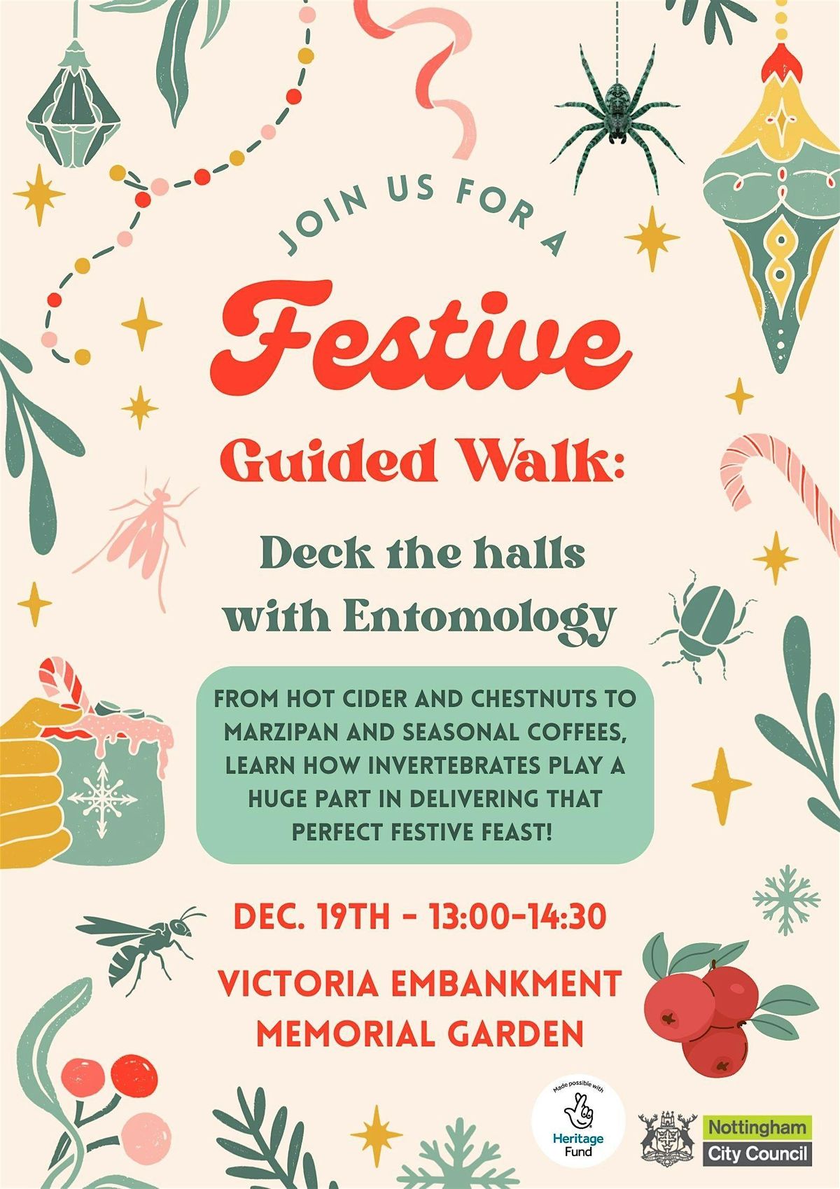 Festive Guided Walk: Deck the Halls with Entomology
