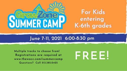 Growzone Summer Camp Wocc Ross Township Campus Hamilton Oh June 7 2021 Growzone Summer Camp Wocc Ross Township Campus Hamilton Oh June 7 2021