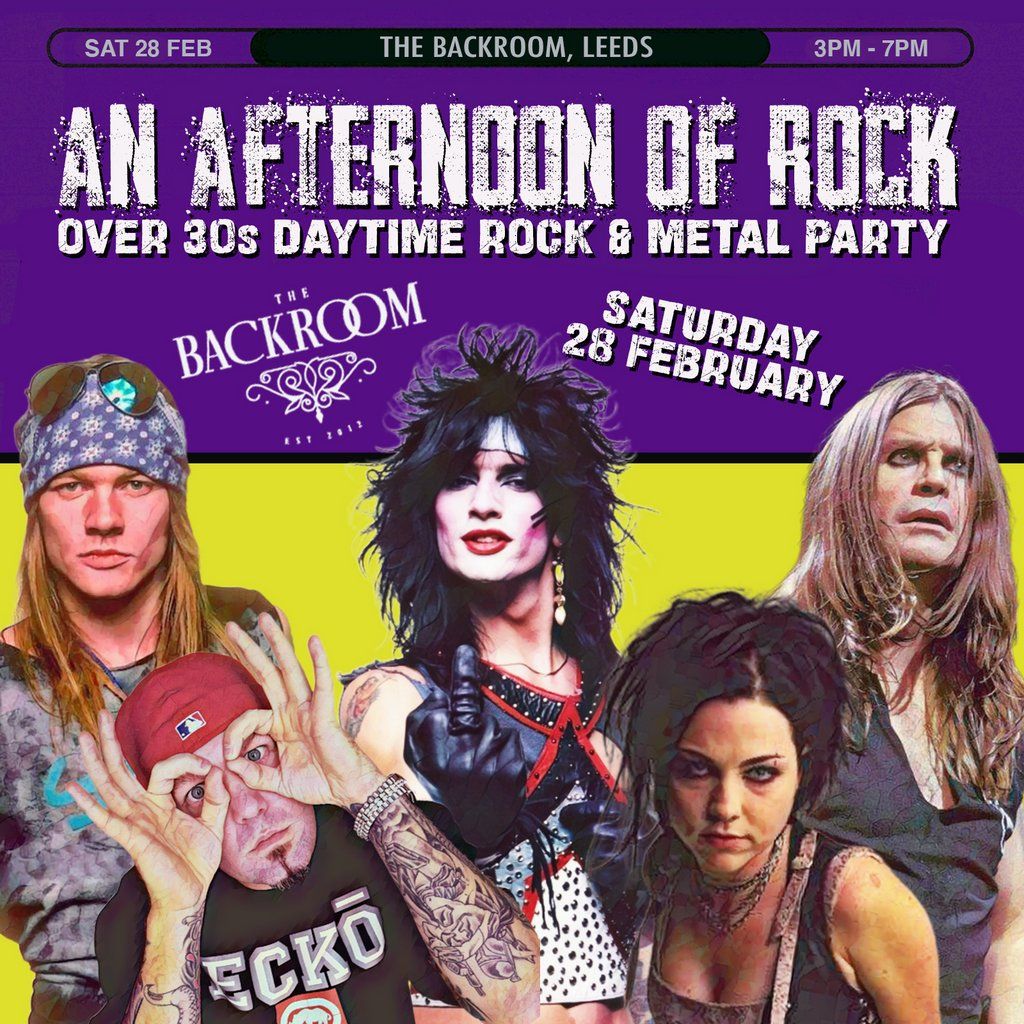 An Afternoon of Rock: LEEDS (Over 30s Rock\/Metal) 3pm-7pm