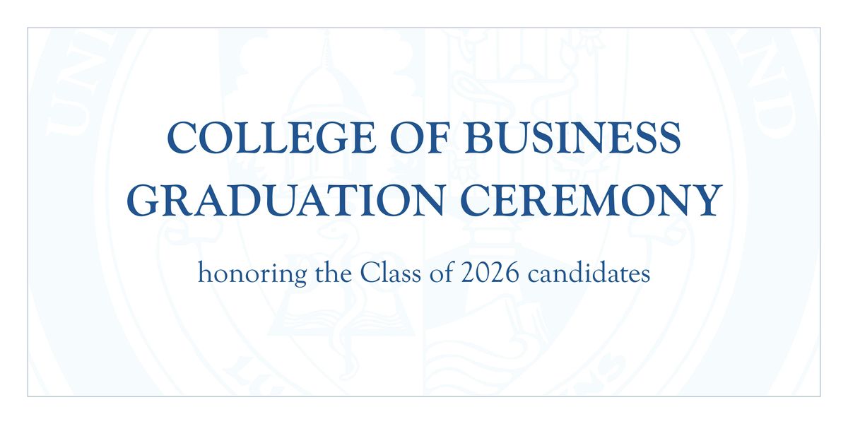 UNE College of Business Graduation