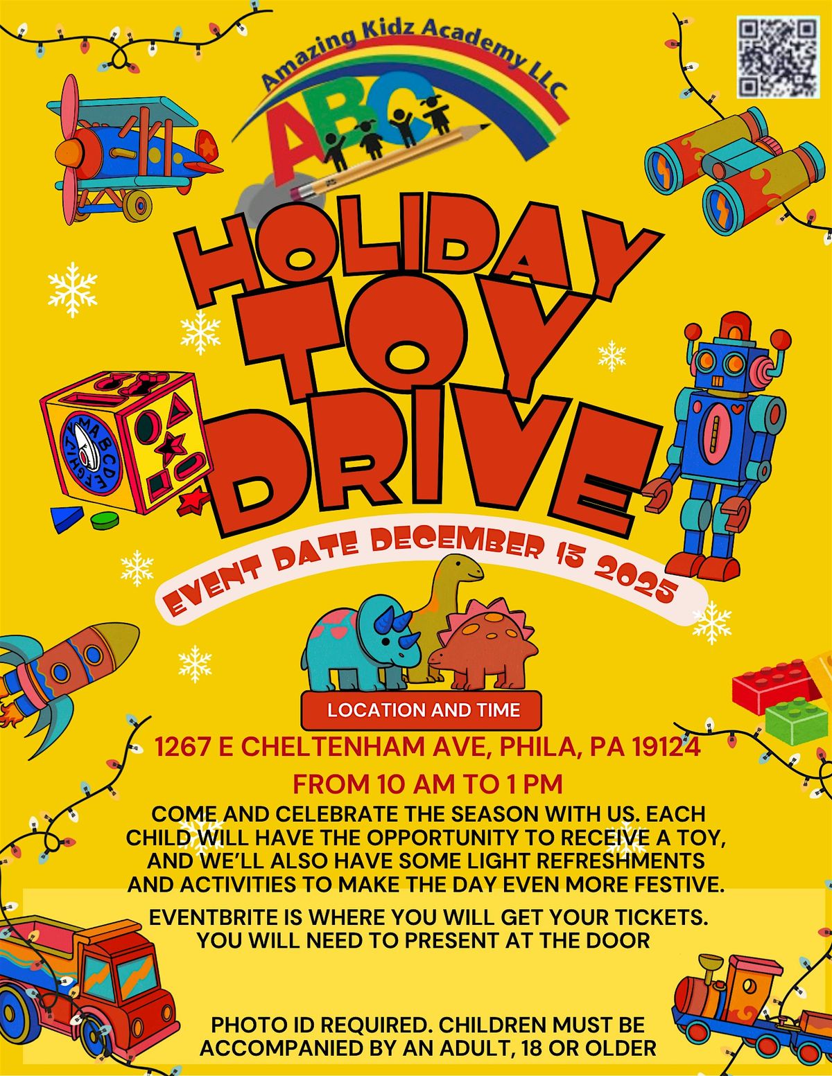 Amazing Kidz Academy Holiday Toy Give Away