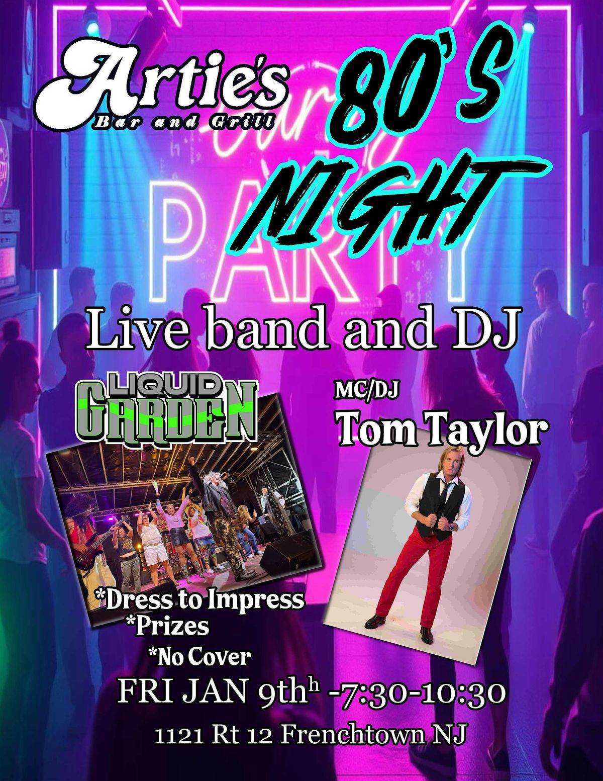 80's PROM PARTY - Live band and DJ -