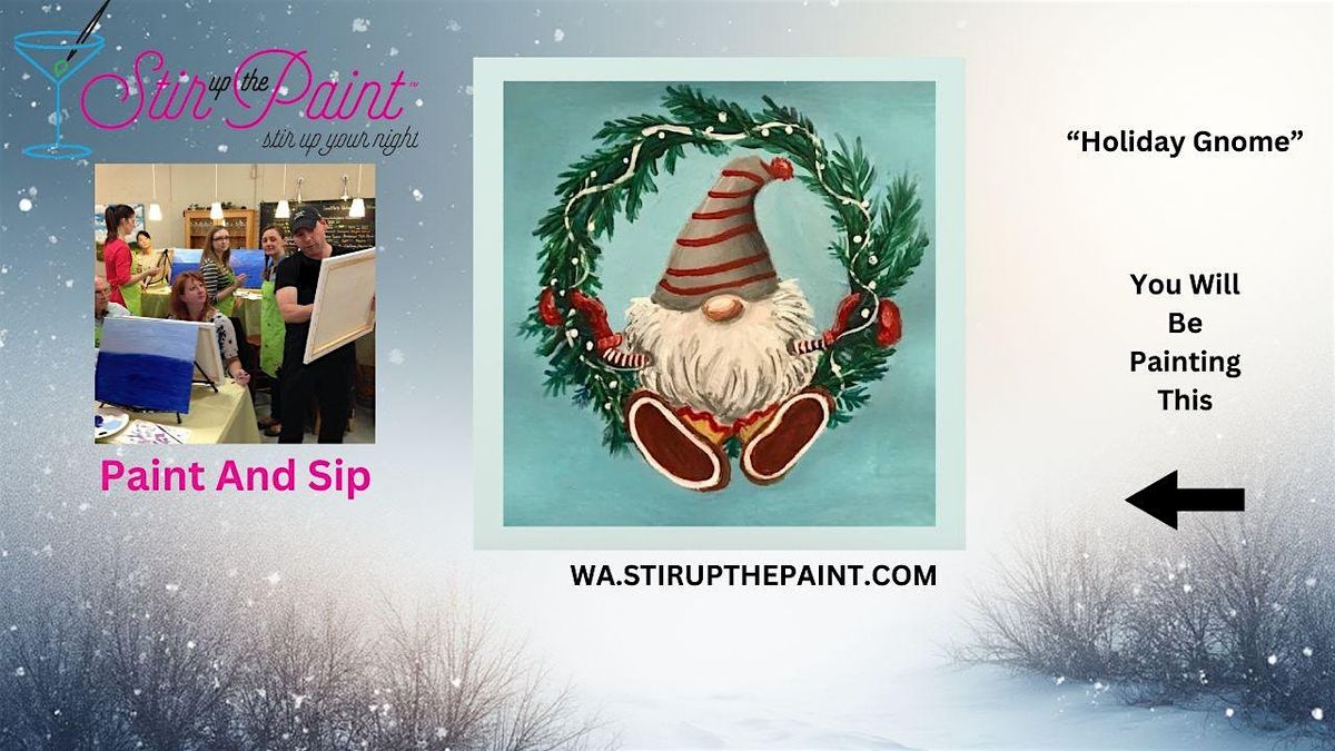 West Seattle Holiday Paint and Sip (Wine Included) Paint Night