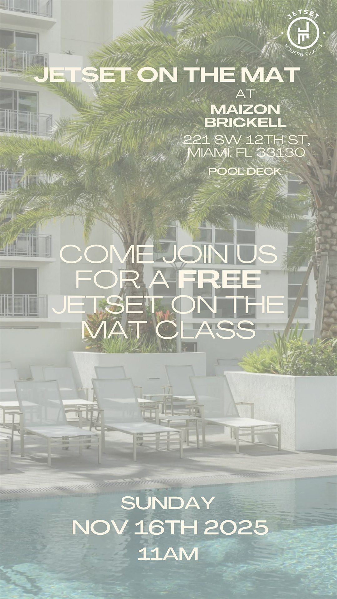 JETSET On The Mat x Maizon Brickell