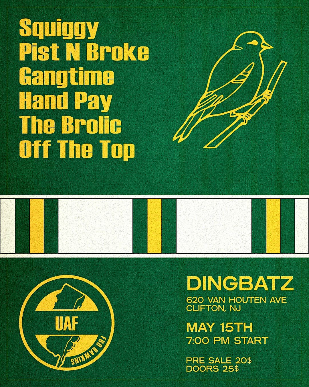 SQUIGGY \/ PIST N BROKE @ DINGBATZ