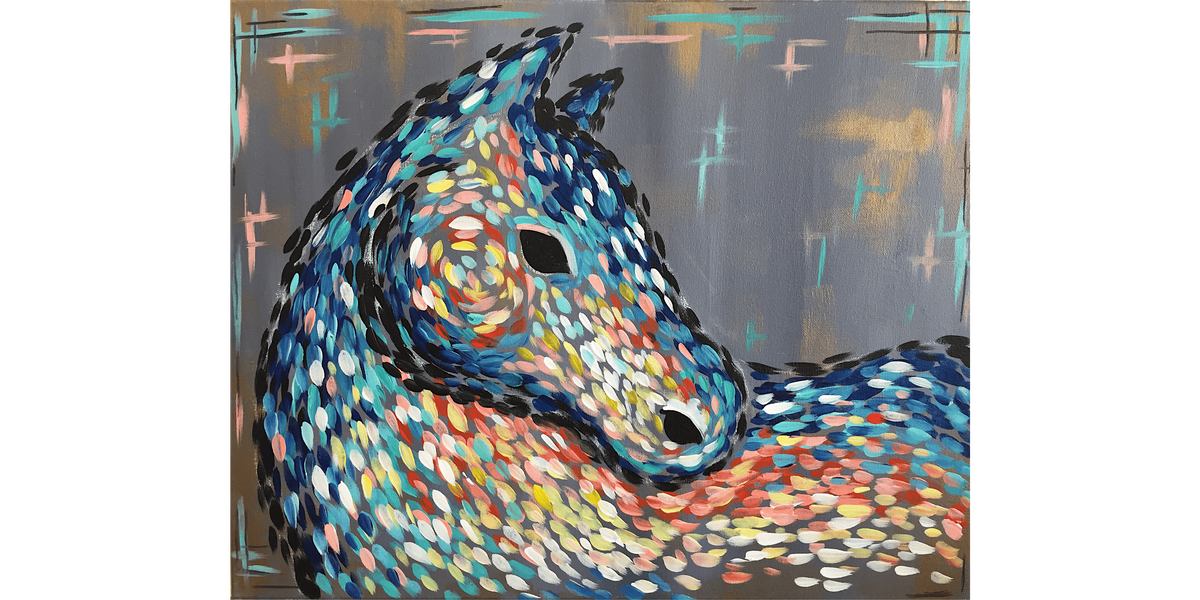 Abstract Horse - Paint and Sip in Tyler | Classpop!\u2122