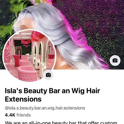 Isla\u2019s Beauty Bar & wig hair extensions