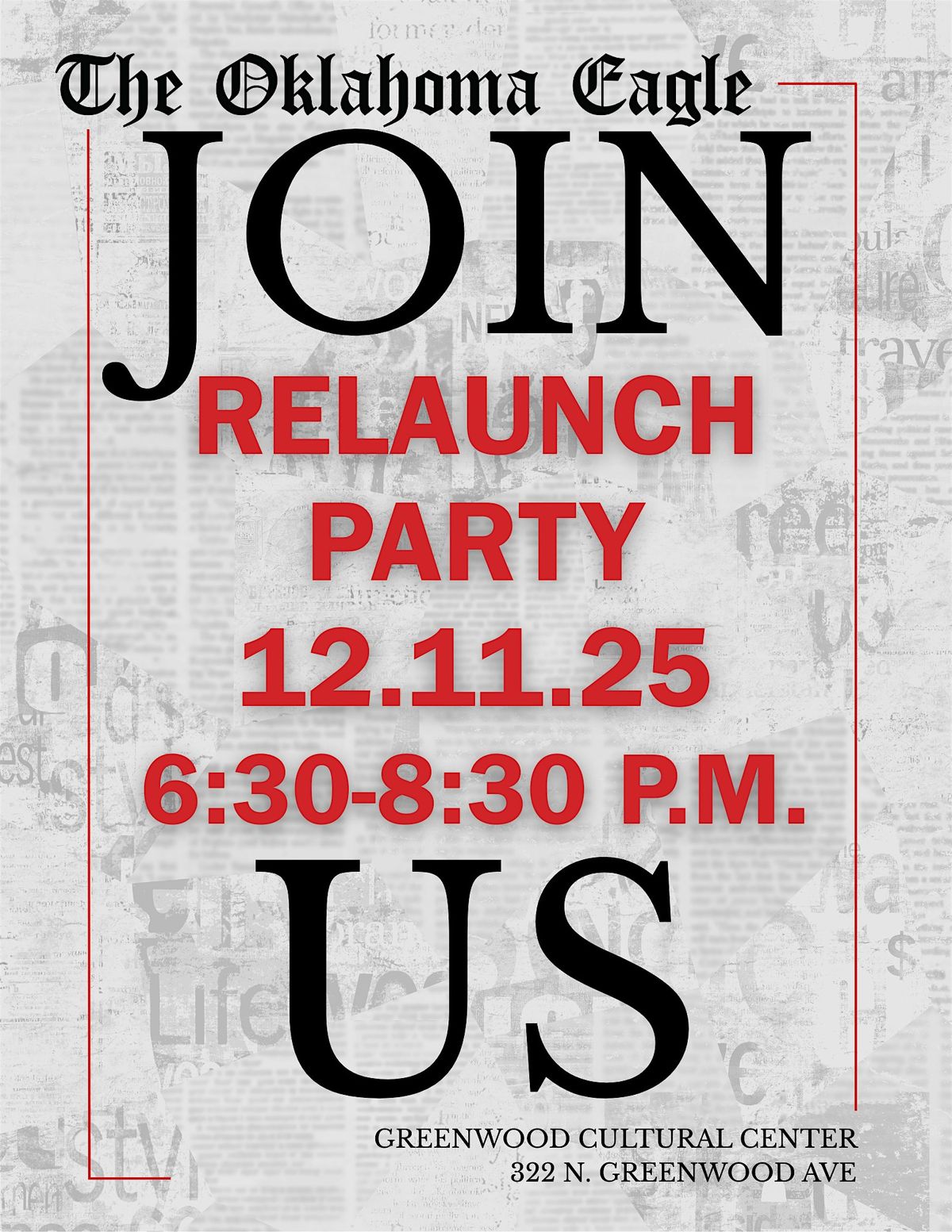 The Oklahoma Eagle Relaunch Party
