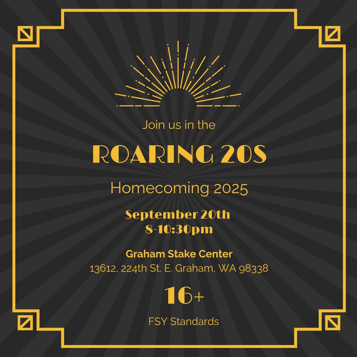 Tri-Stake Youth Dance- Homecoming @ Graham