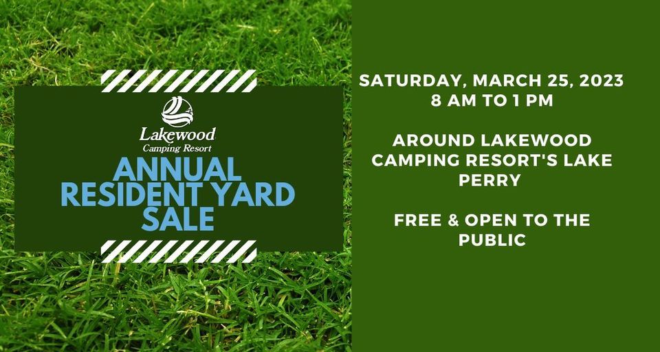 HUGE Yard Sale ? Lakewood Camping Resort, Myrtle Beach, SC March 25, 2023