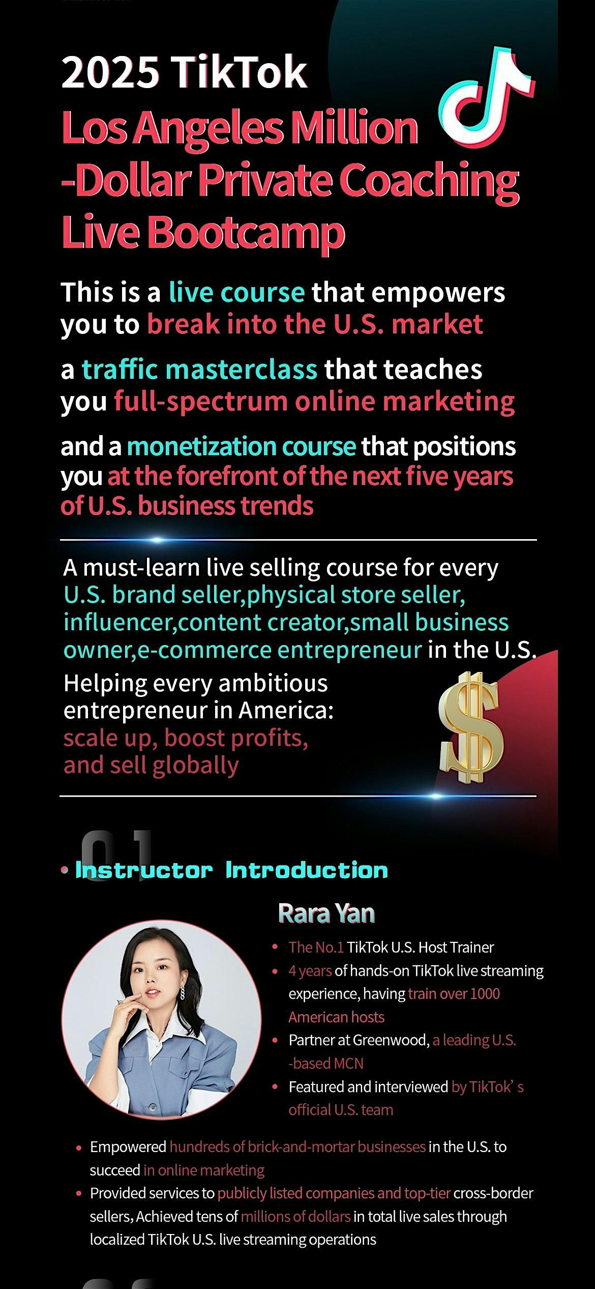 \u3010Online\/Offline\u3011New York Star Host's 1st Gold Medal TikTok Training Camp