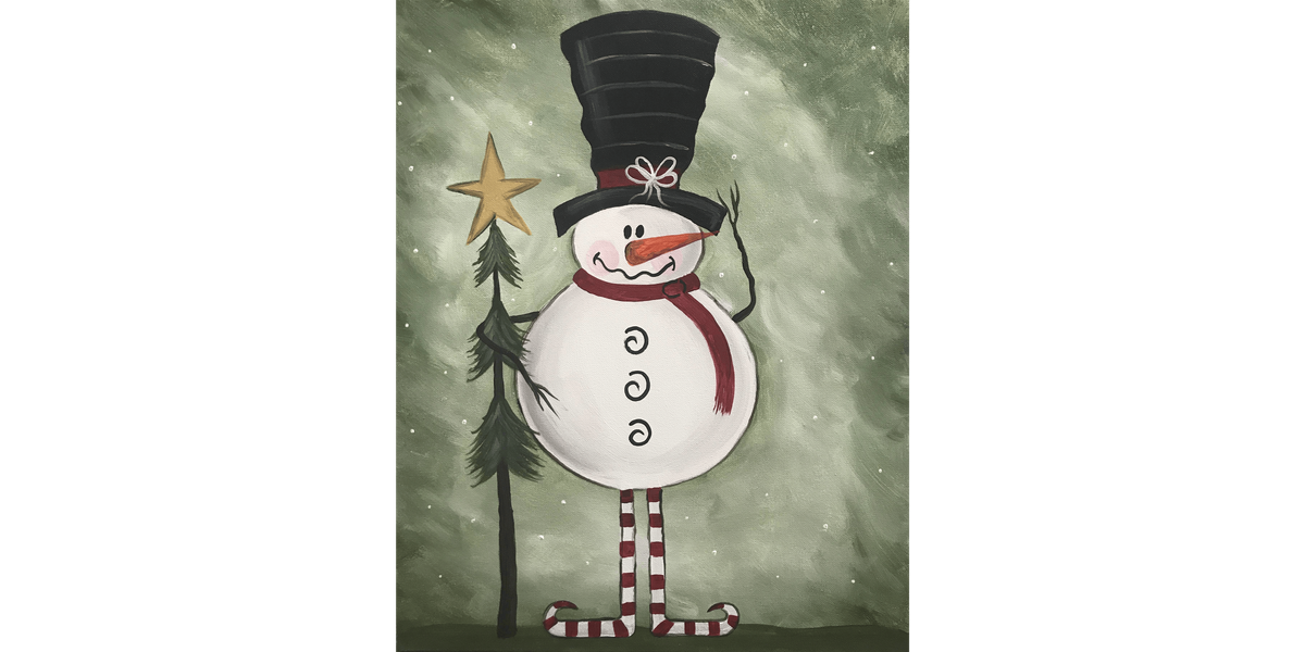 Folk Art Snowman - Paint and Sip in Fishkill | Classpop!\u2122