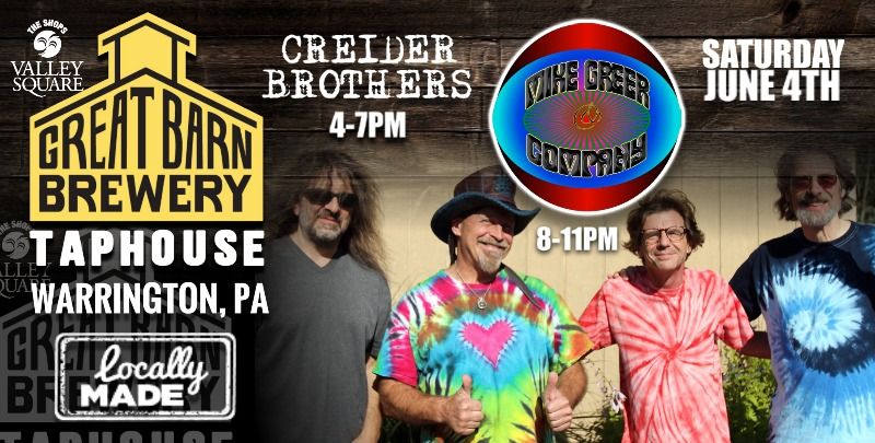 Mike Greer Company Band | Great Barn Taphouse, Warrington, PA | June 4 ...