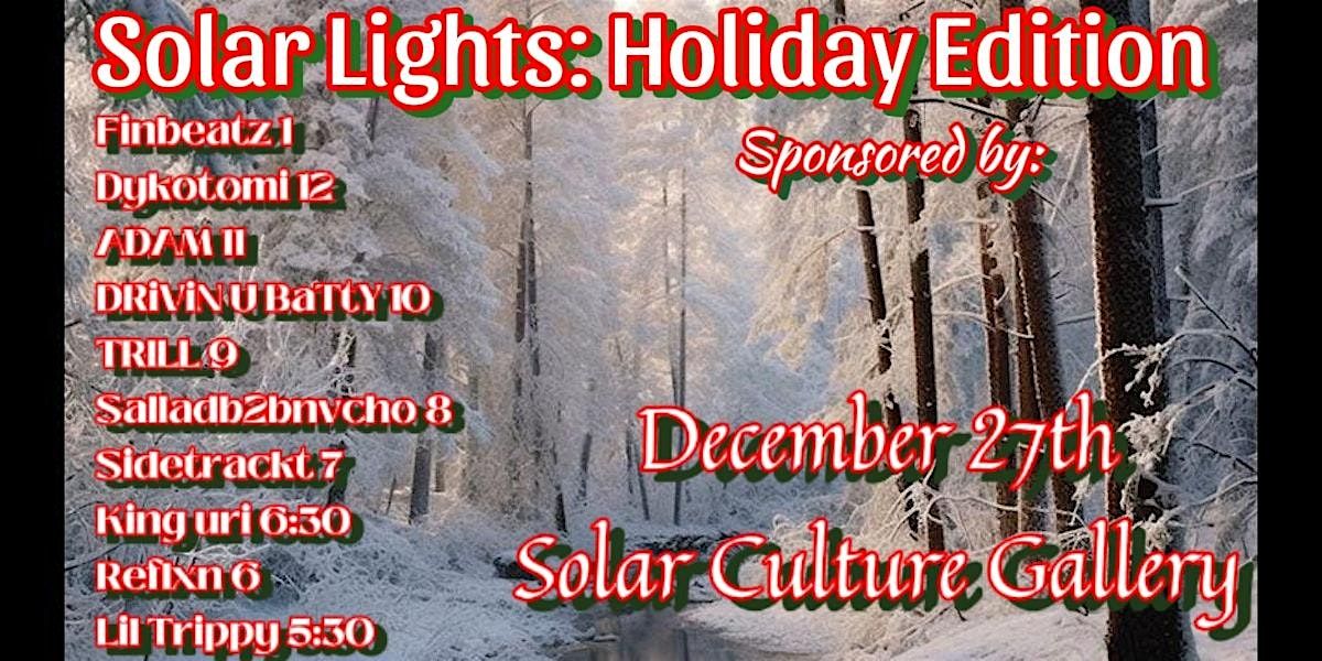 Solar Lights: Holiday Edition