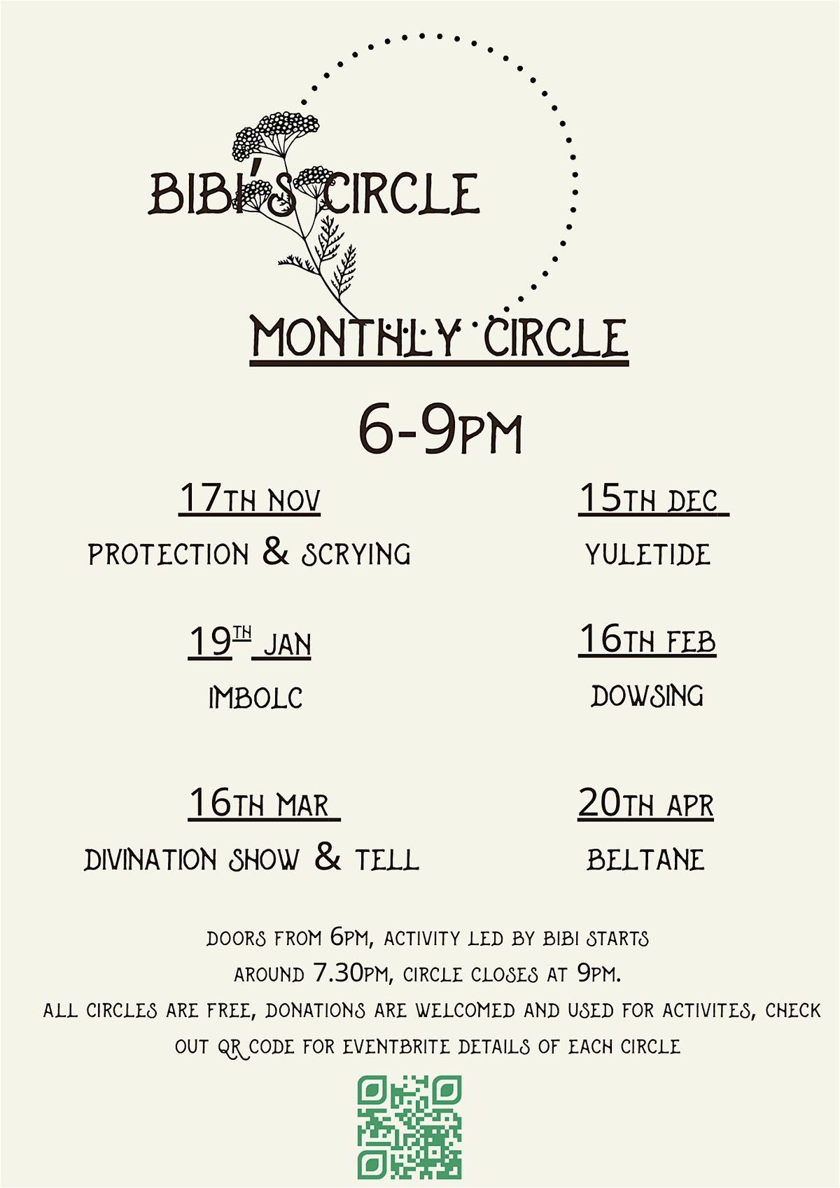 Bibi's Circle |Divination Show & Tell