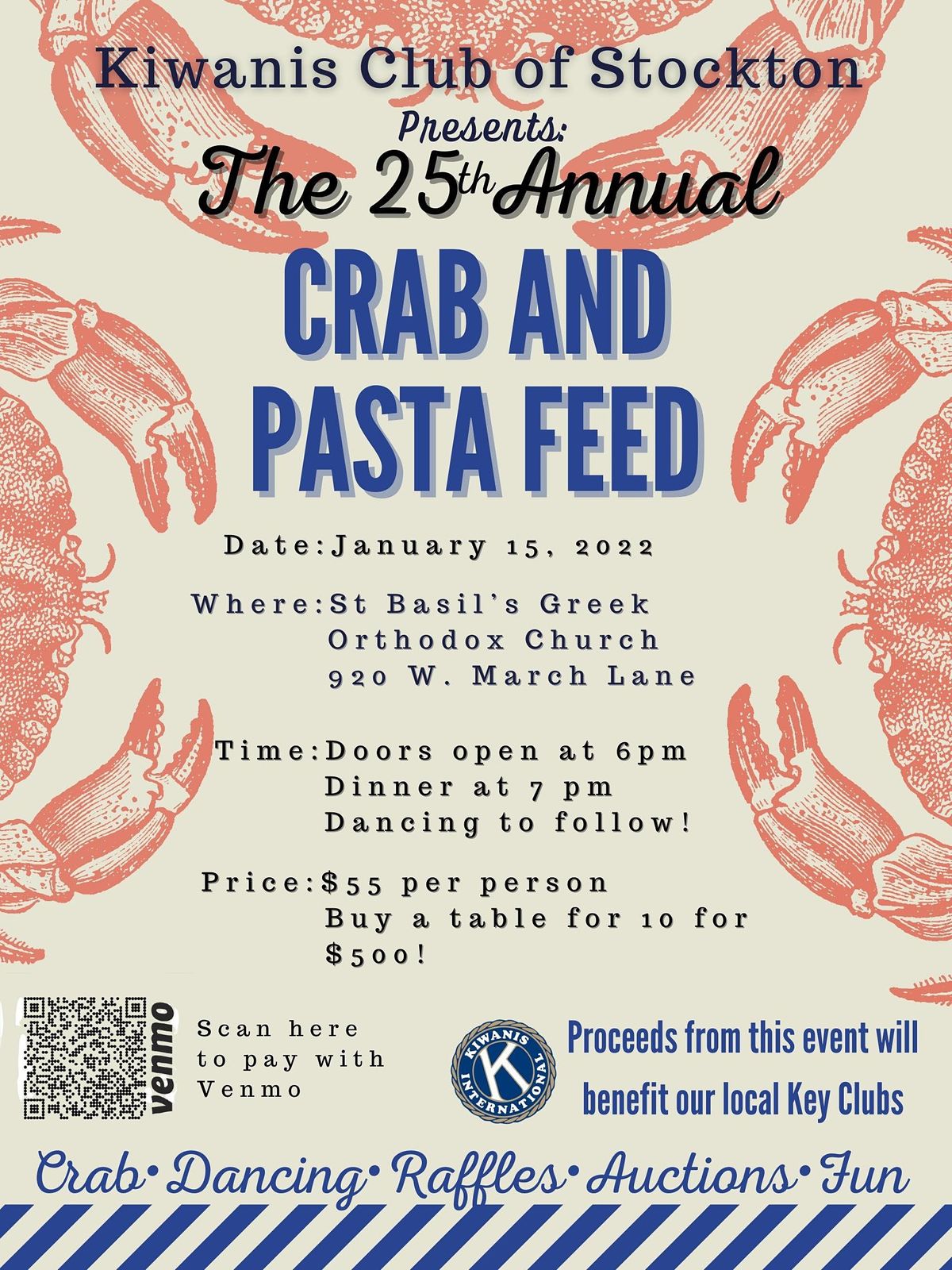 Stockton Kiwanis Annual Crab Feed