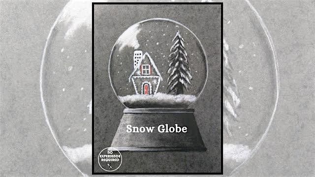 Charcoal Drawing Event "Snow Globe" in Stevens Point
