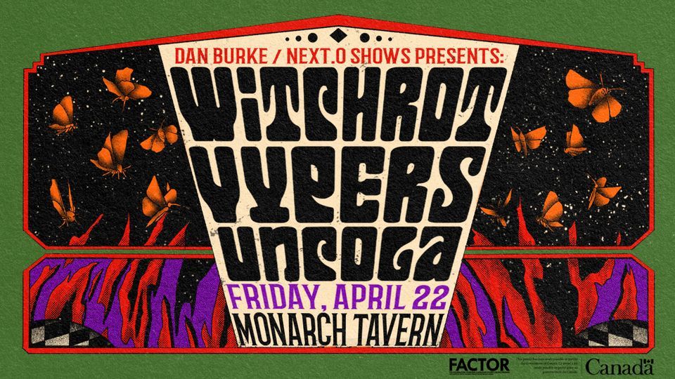 Witchrot, Vypers with Uncola at The Monarch | Monarch Tavern, Toronto Witchrot, Vypers with Uncola at The Monarch | Monarch Tavern, Toronto