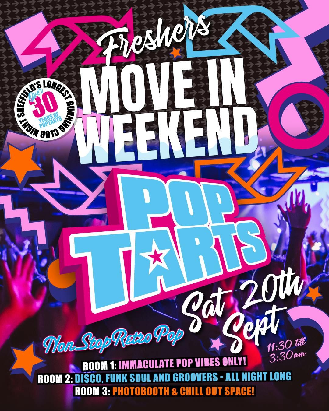 Pop Tarts: Freshers Move In Weekend