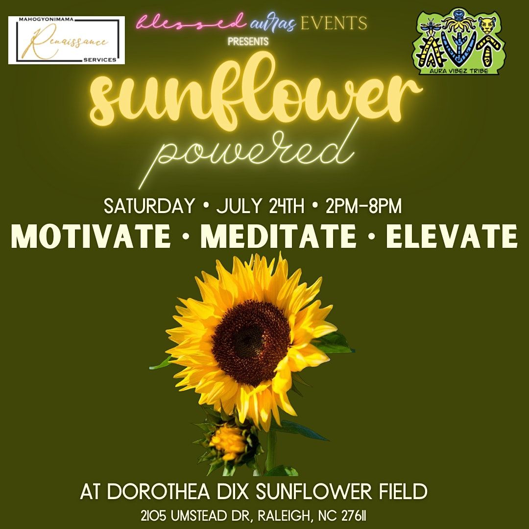 Sunflower Powered Dorothea Dix Park Raleigh Nc July 24 21