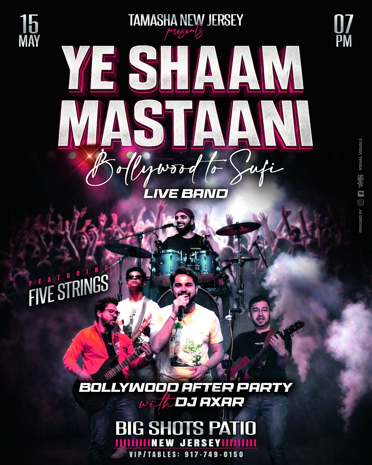 JERSEY SHAAM MASTAANI - A LIVE BAND FT. FIVE STRINGS @BIG SHOTS