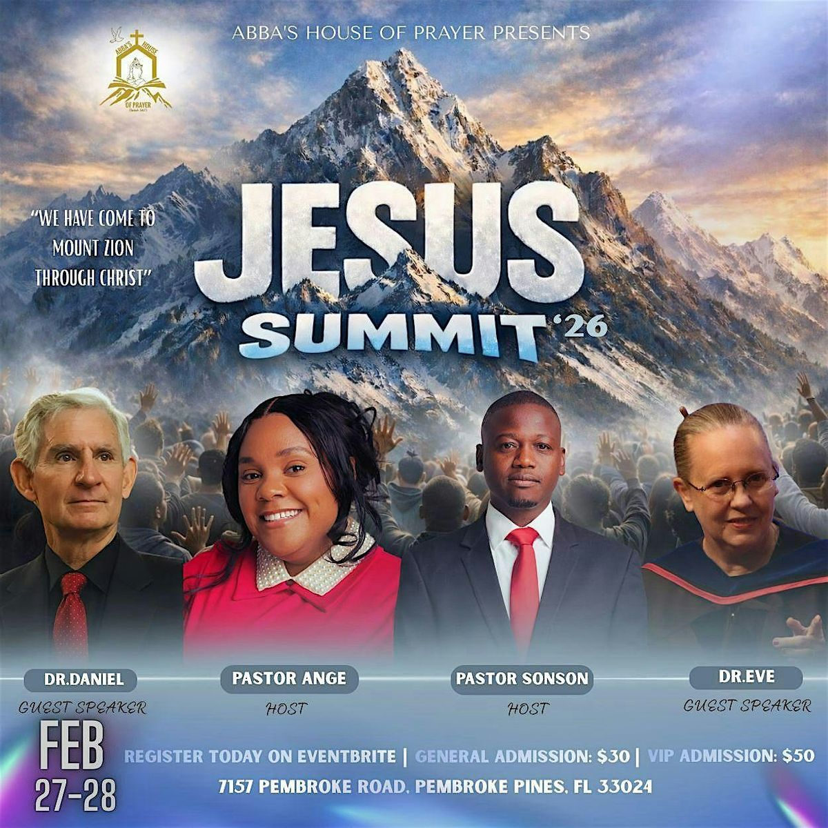 Jesus Summit 2026 at 7157 Pembroke Rd, Pembroke Pines on 27th February ...