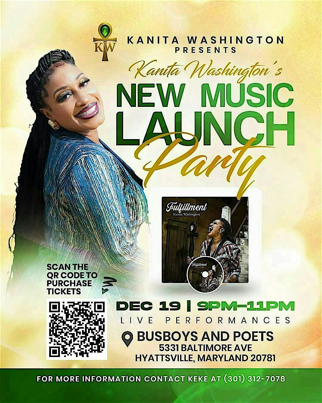 Kanita Washington's New Music Launch Party