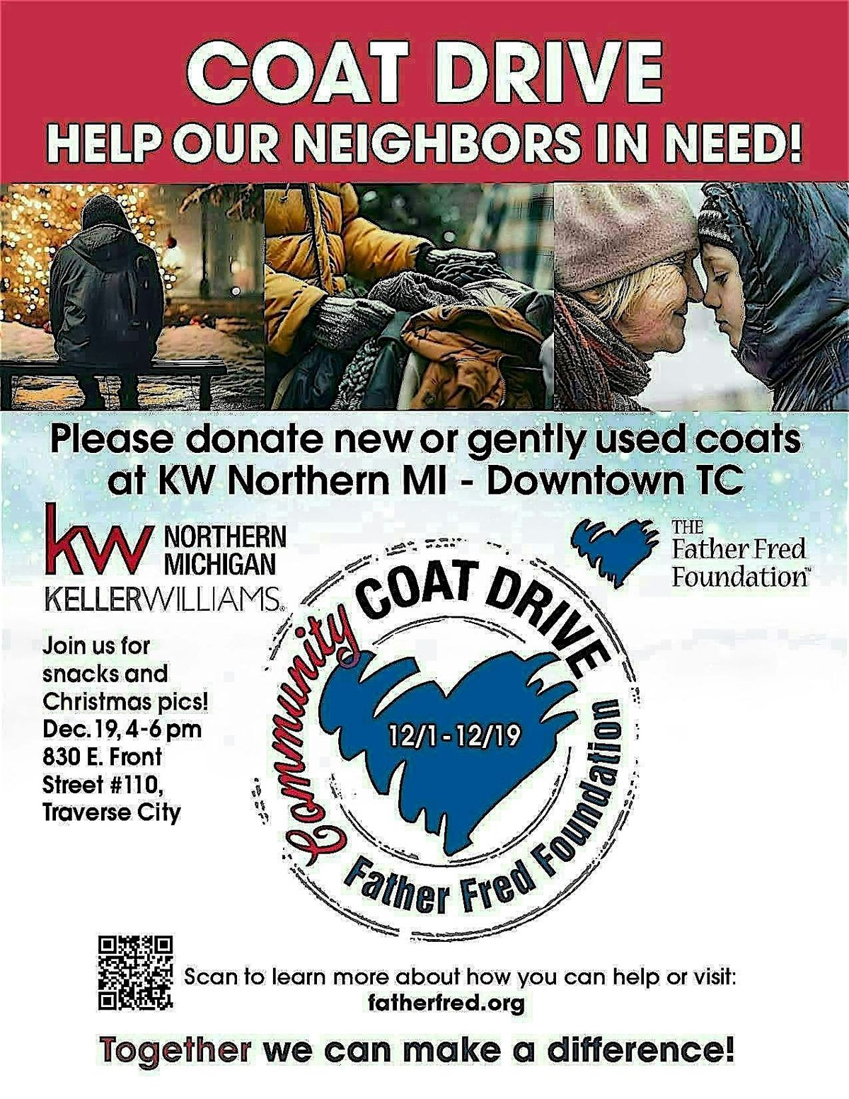 Father Fred & Keller Williams Coat Drive